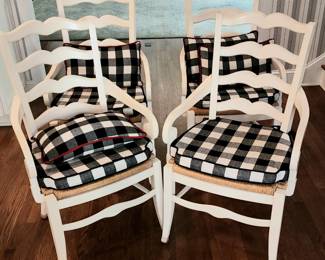 set 4 Ethan Allen French Country dining chairs RHA
