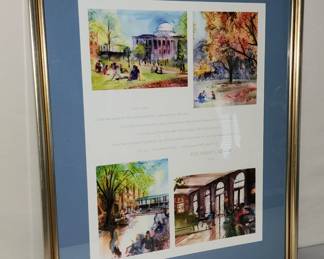 Eve Carson UNC Chapel Hill Commemorative print RHB