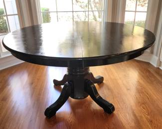 solid oak painted dining table 