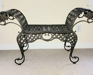 Strap iron bench RHB