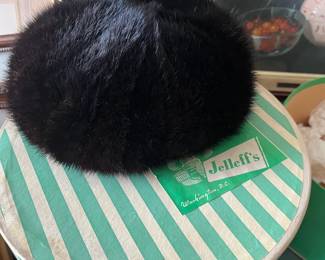 Vintage fur hat from Washington, D.C. - Jelleff's
