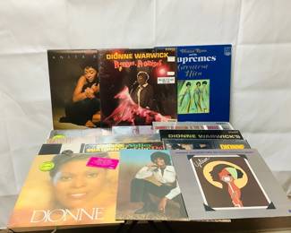 JIFI306 Vintage Vinyl Collection I Lots of Dionne Warwick. Lot also includes: Dianna Ross and the Supremes, Martha and the Vandellas, Smokey Robinson and the Miracles and more