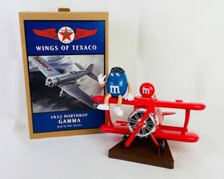 COCH330 Wings Of Texaco 1933 Northup Gamma Authentically scaled replica Northup Gamma Airplane and M&M airplane candy dispensary.