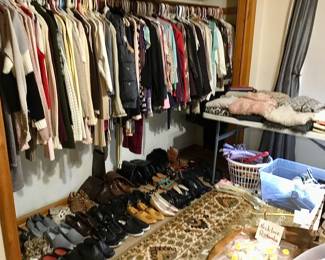 Women’s clothing, shoes and boots.
