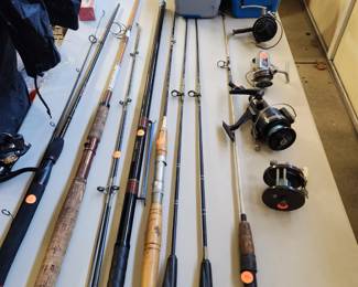 Rods and Reels and other fishing items