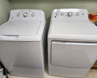 Newer GE Top Loader Washer and GE Dryer