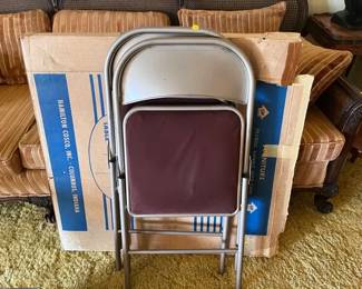 CARD TABLE AND TWO CHAIRS