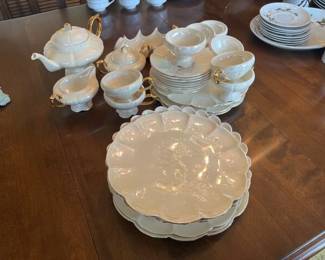 VINTAGE WHITE OPALESCENT DISHES