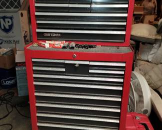 Craftsman large double stack rolling toolbox