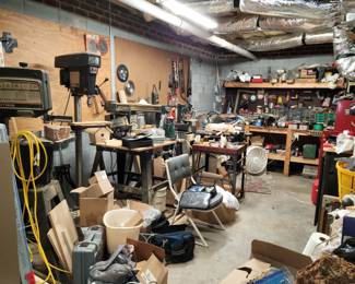 Large woodworking workshop full of power tools
