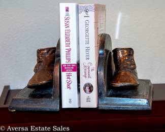 Brass Shoe Bookends