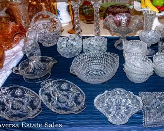 Vintage Pressed and Cut Crystal