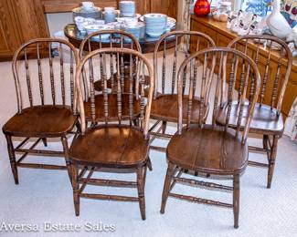 Vintage set of Windsor Chairs