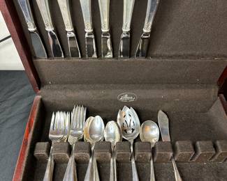 S2- $1000. International Sterling “Prelude”. 5 piece setting for 7 + 3 serving pieces. 