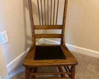 A25 - $50. Single Rocking Chair. Measures 17" wide x 29" deep front to back of rocker x 39" tall. 