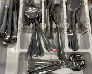 A93 - $80 - Large Stainless Flatware Set. 