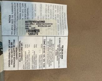 A14 - $225 - Fusion Furniture Side Chair. Measures 33.5" wide x 33.5" deep x 33.5" tall. 