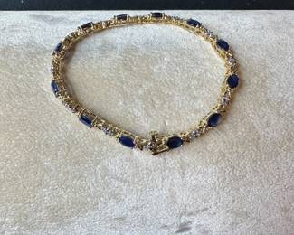 J14 - $500. Nissko brand tennis bracelet. 10.2 grams - 14kt gold. 