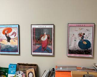 A43 - $10 each framed reproduction Vogue covers. 