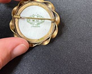 J8 - $40. Bijoux Romeo Limoges brooch. 