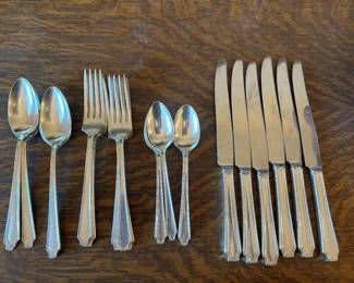 A68 - $40 flatware set. 