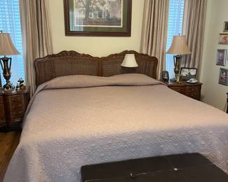 Full Bedroom Set w/headboard, rails, 2 nightstands, dresser included.