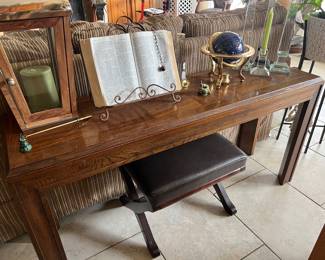 Sofa Table and other decor (Bible and Bible stand reserved)