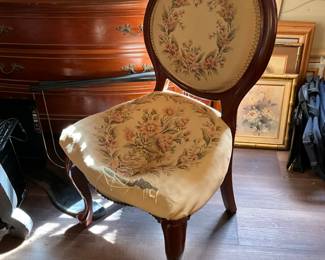 Victorian needlepoint chair