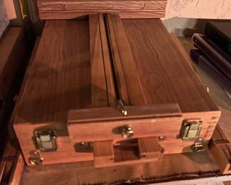 Art easels and supplies