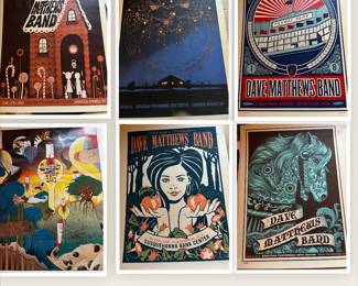 Dave Matthew Band posters, numbered