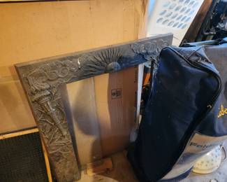 Iron fireplace surround 