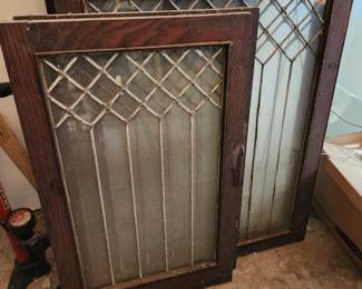 Leaded glass panels 