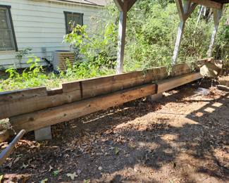 Wood barn beams 20’ & 8’