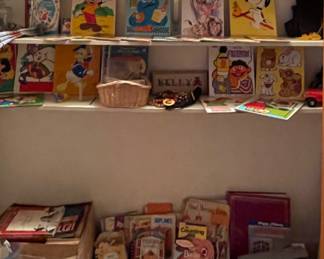 Vintage Wooden Playskool Puzzles, Vintage Children’s Books