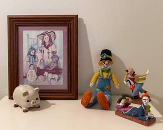Vintage Clown Figurines