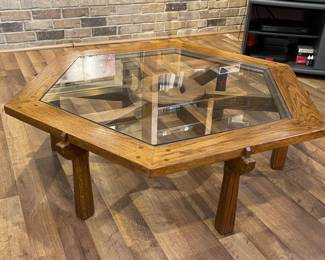 Wagon Wheel Coffee Table