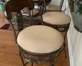 Bar stools one stain mark, did not try to remove 150.