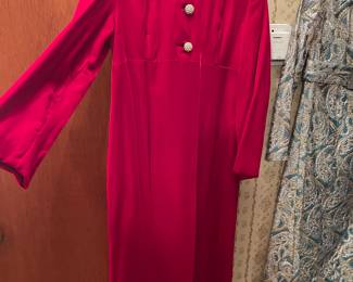1960s red velvet coat worn to President Nixon's inaugural ball