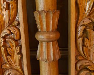 Detail of carved woodscreen