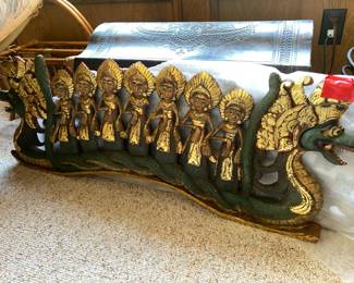 Vintage Balinese dragon boat