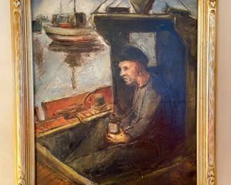 Weathered Sailor Painting