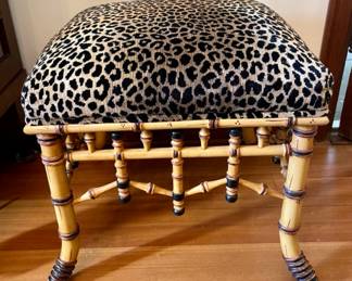 Leopard Print Stool