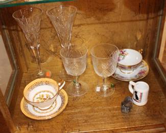 Cups and Saucers, Stemware