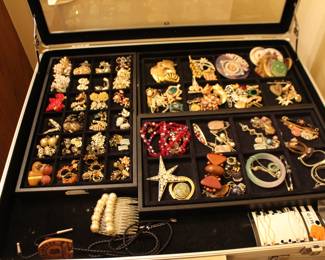 Earrings Necklaces, Hair Combs, Broaches