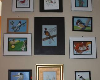 Variety of Bird Art