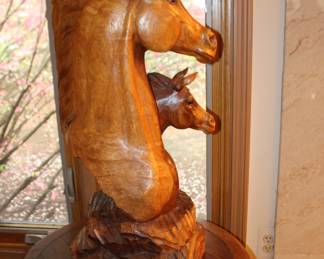 Wooden Horse Heads