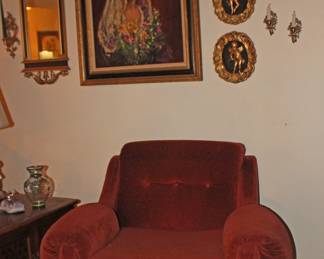 Mirror, Spanish Art by Costa, Chair