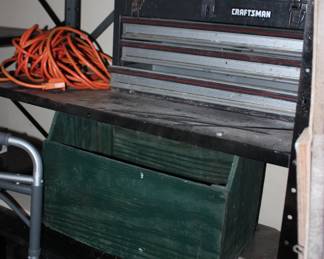 Craftsman Tool Box, Ext Cord, Wood Tool Box