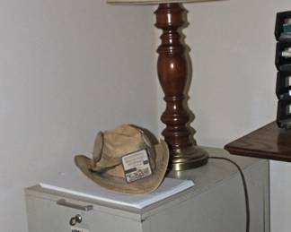 File Cabinet and Lamp