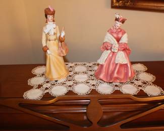 Lady Figurine and Florence Ceramic Lady